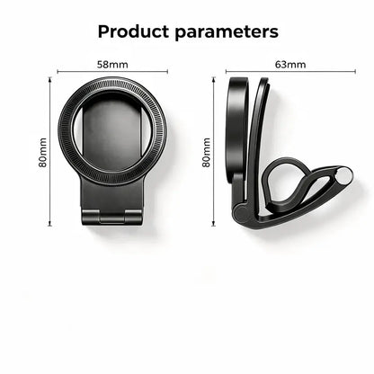 Magnetic Car Phone Holder | Dashboard & Sun Visor Foldable Mount📱