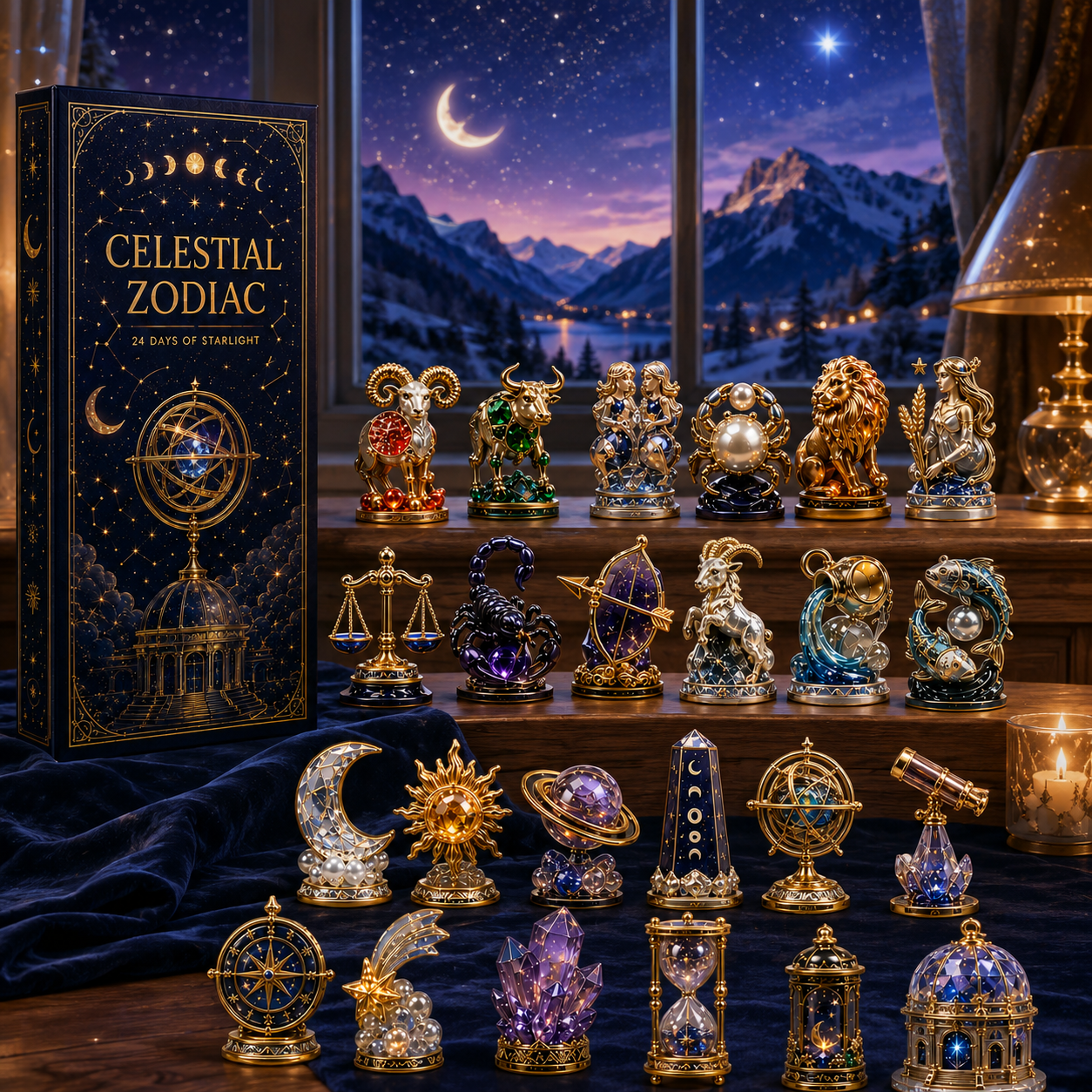 Celestial Zodiac 24-Day Christmas Advent Calendar