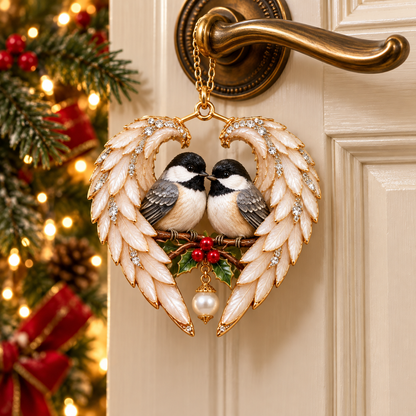 ❤️2026 Angel Wing Heart Christmas Ornaments