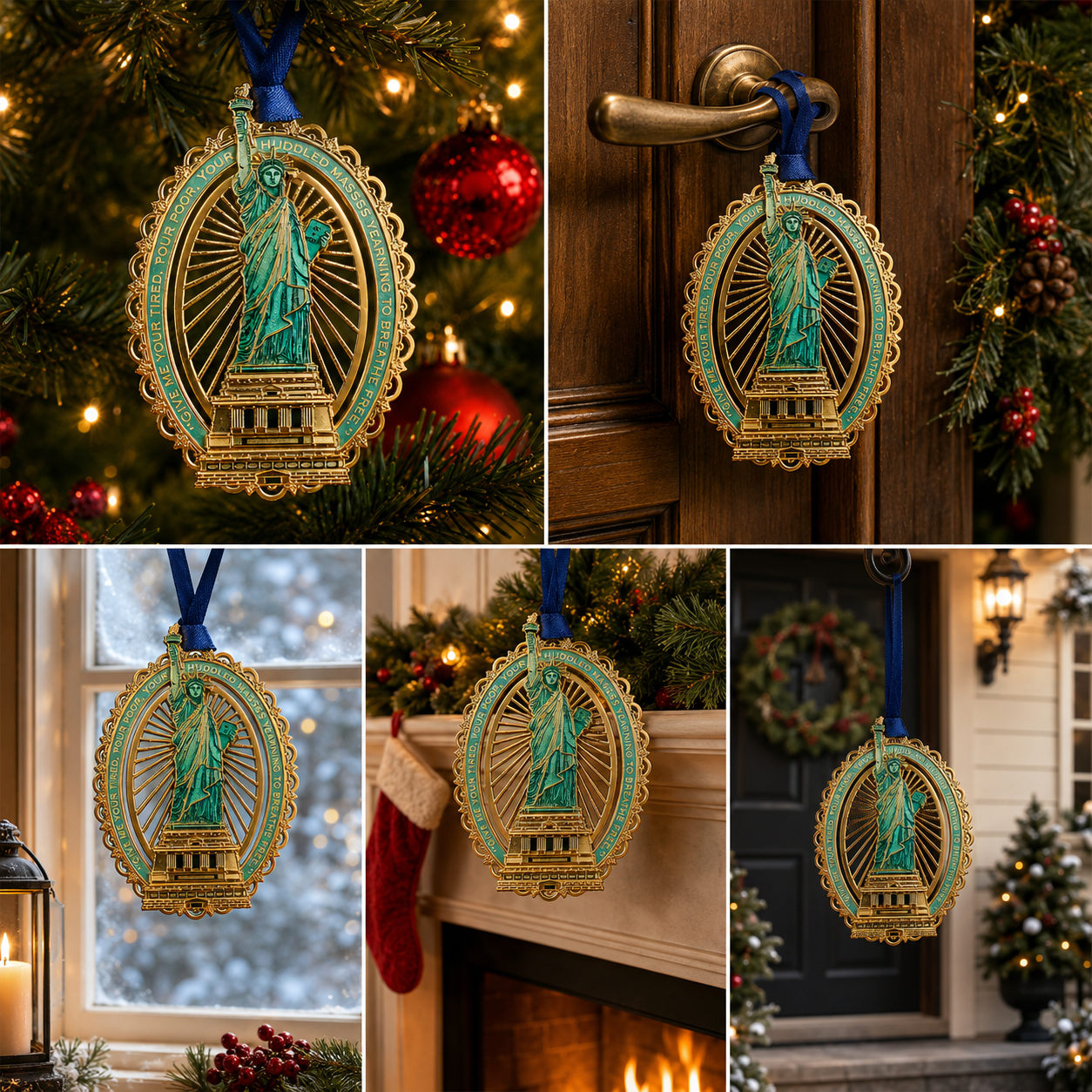 LAST DAY 50% OFF🔥250th Anniversary Statue of Liberty Christmas Tree Ornament