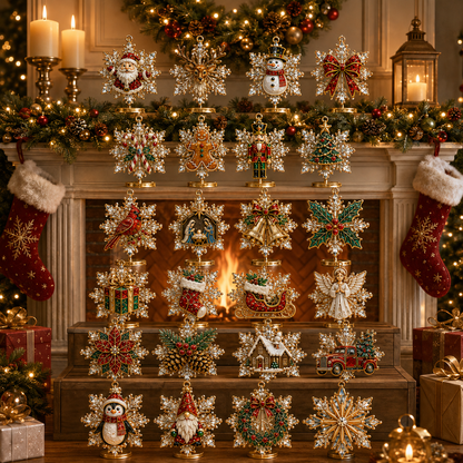 ✨24-Day Christmas Countdown Advent Calendar –Christmas Snowflake Ornament