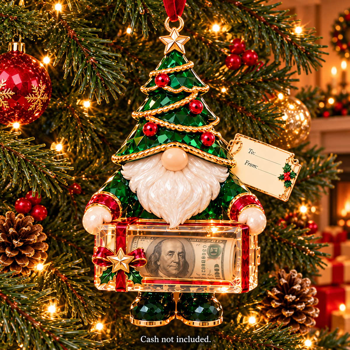 Christmas Gnome Money Holder Ornaments – 6 Festive Designs with Gift Tags