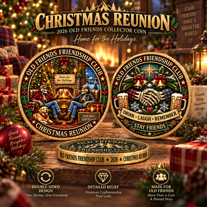 Old Friends Friendship Club 2026 – 4-Piece Collector Coin Set | Four Stories, One Lifelong Friendship