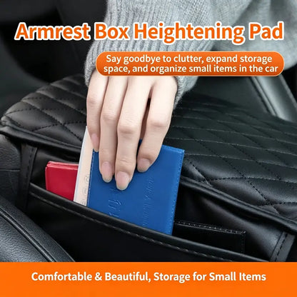 Multifunctional Car Armrest Box Cushion with Built-in Storage Bag 🚙