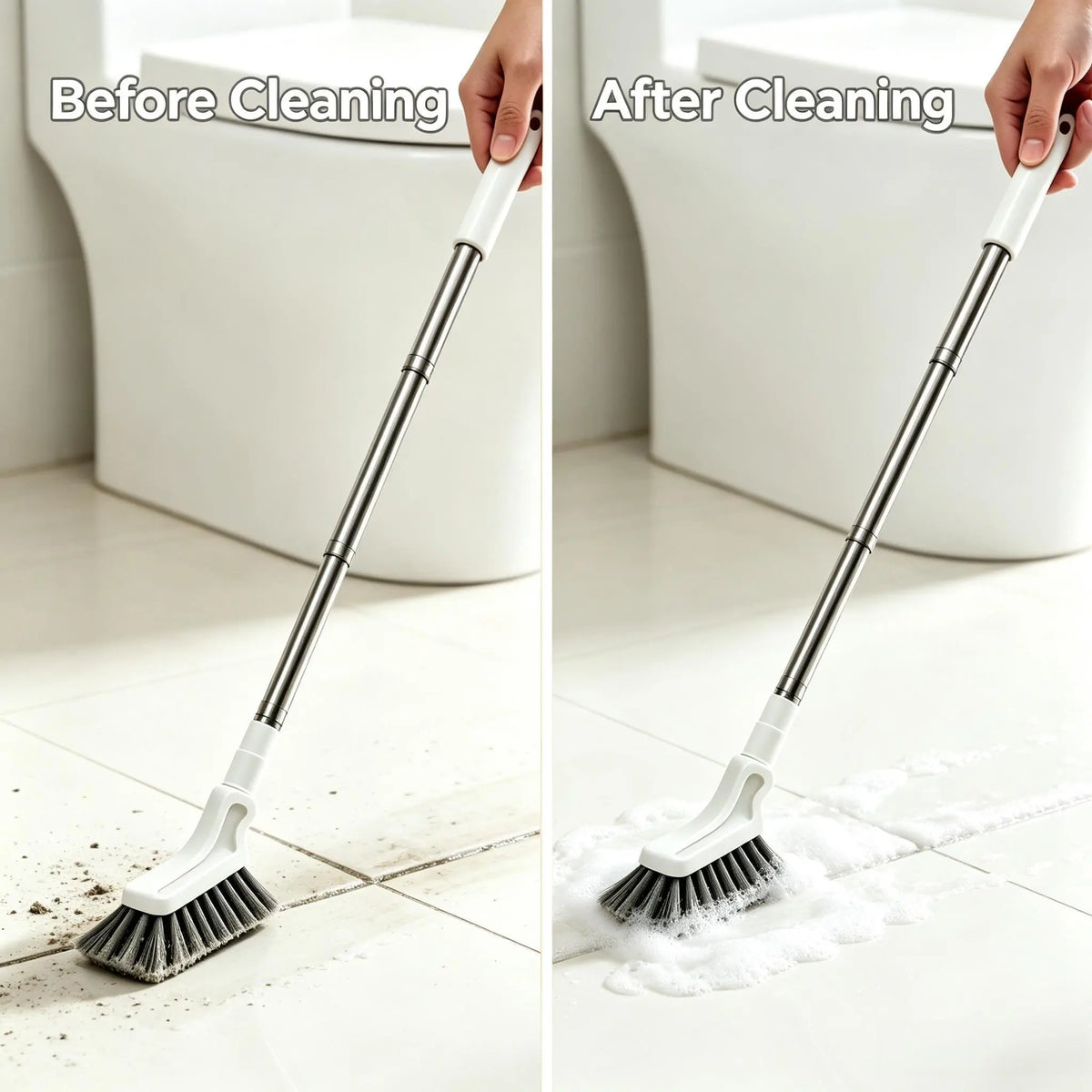 Adjustable Length Stainless Steel Telescopic Long Handle Crevice Cleaning Brush 🧹 - image 12