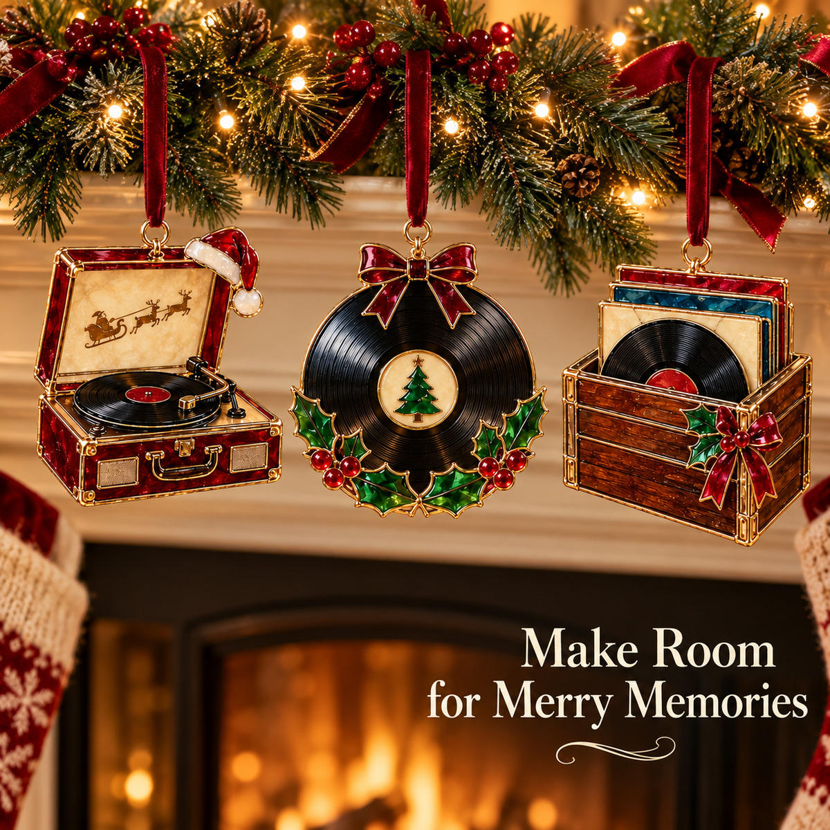 Vintage Music Christmas Ornaments – 6 Nostalgic Designs for Music Lovers