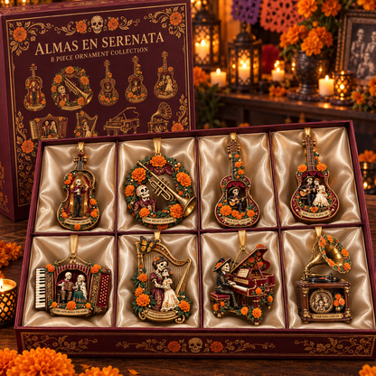 Día de Muertos Musical Ornaments –  Marigold & Melodies of Remembrance Keepsake Collection