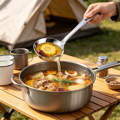 Stainless Steel Oil Separator Ladle - Mirror Polished, Ergonomic Handle Kitchen Gadget 🥣 - image 9