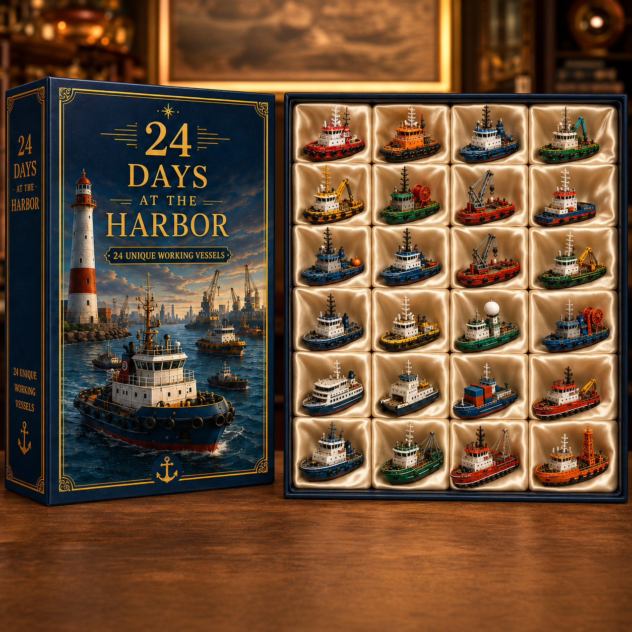 24 Days at the Harbor – 24 Unique Working Vessels 24-Day Countdown Calendar
