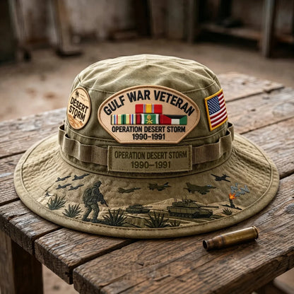 🇺🇸 Last Day Promo: 69% OFF 🎖️ - Gulf War Veteran Desert Storm Tribute Boonie Hat