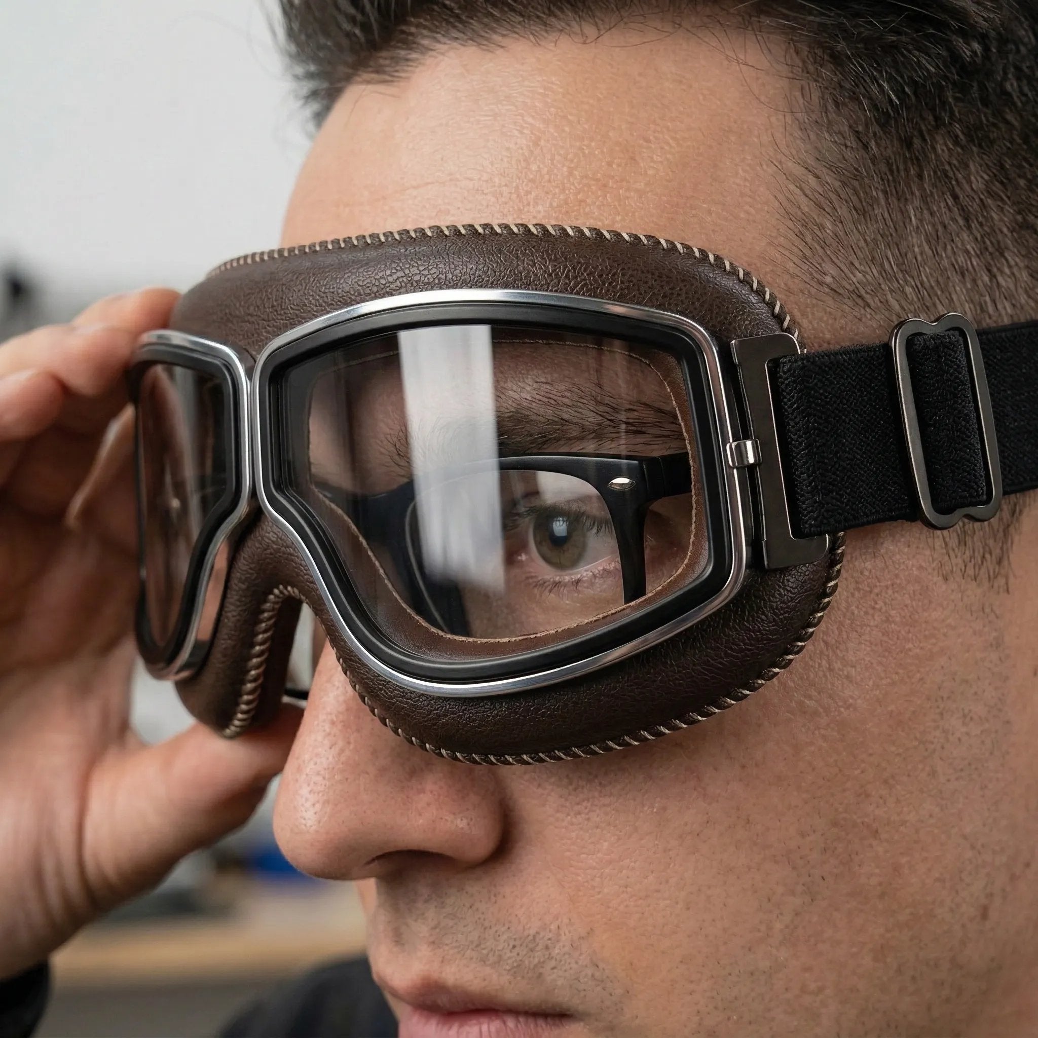🕶️ OTG Vintage Motorcycle Goggles (Fits Over Glasses) - image 9