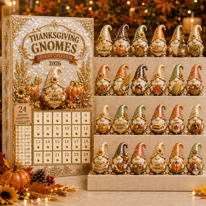 🔥Last 50 pcs✨⏰Last day 50% off🔥✨24-Day Advent Calendar - gnomes Thanksgiving Countdown Calendar