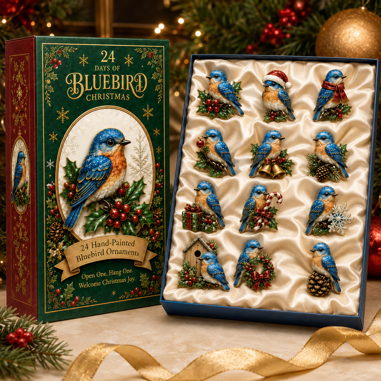 🔥Last 60 pcs✨⏰Last day 50% off🔥✨24-Day Advent Calendar - Bluebird