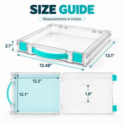 Clear Stackable Board Game Storage Case – Organize Games, Puzzles & Crafts with Ease