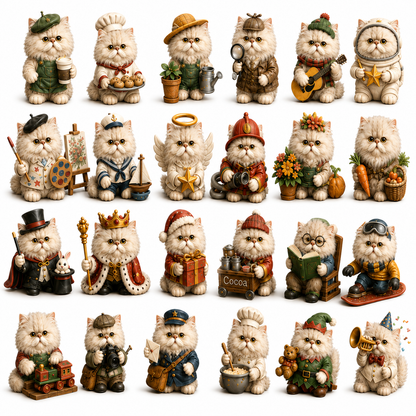 24 Days of Persian Jobs – 24 Unique Collectible Cat Figurines