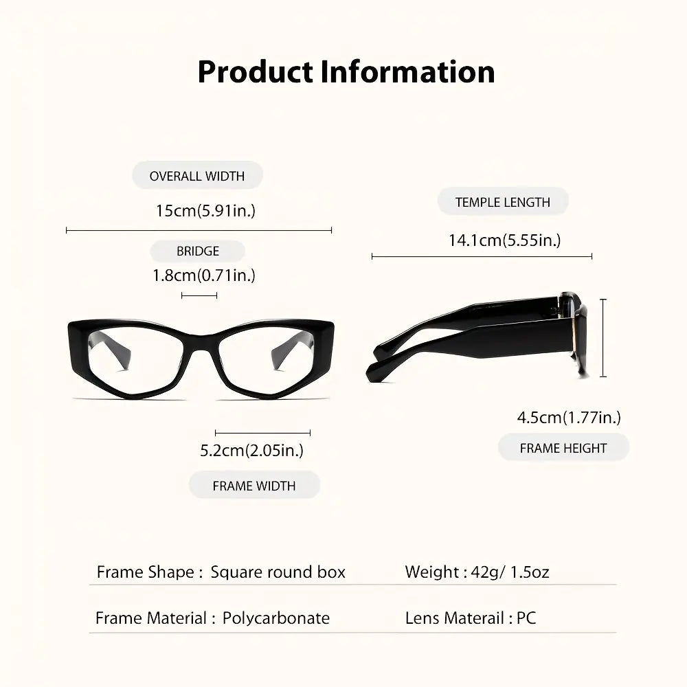 Women's Reading Glasses Anti-Blue Light Full Frame Square🕶️ - image 9