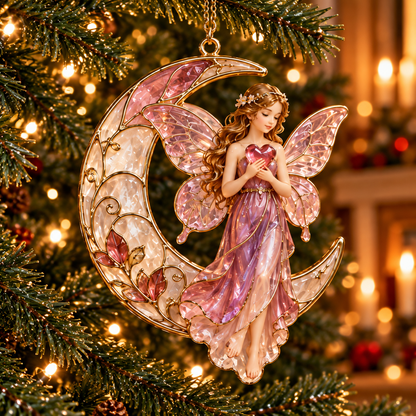 ✨ 2026 Enchanted Moon Fairy Christmas Ornaments – Set of 6
