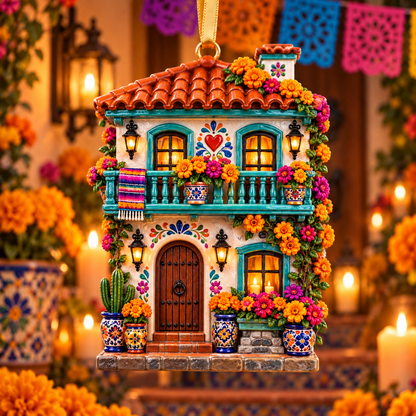 2026 Día de Muertos Village Ornaments – Miniature Market & Marigold Keepsake Collection