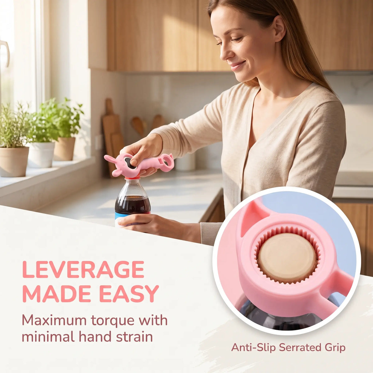 4‑in‑1 Multi‑Function Bottle & Jar Opener, Bunny‑Shaped Kitchen Opener Tool with Bottle Opener 🐰🍾 - image 7