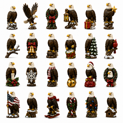 ✨24-Day Christmas Countdown Advent Calendar – bald eagle  Ornament