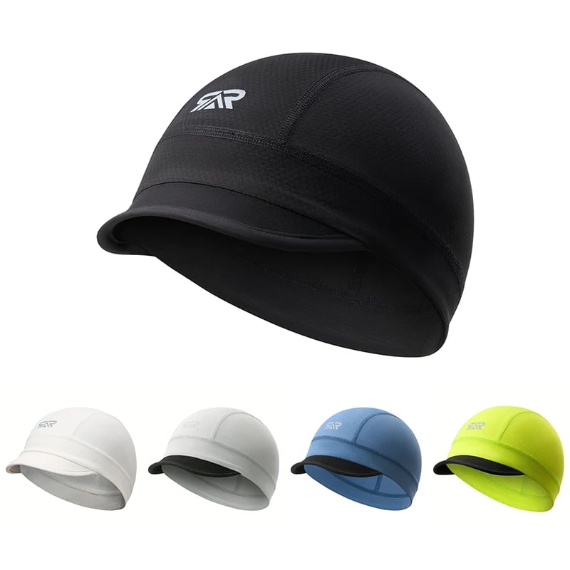🔥HOT SALE🔥💯Quick-Dry Breathable Helmet Liner Sun Visor Skull Cycling Cap - image 15