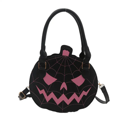 Spooky Jack-O-Lantern Pumpkin Crossbody Bag Novelty Spiderweb Stitching Handbag🎃 - image 11