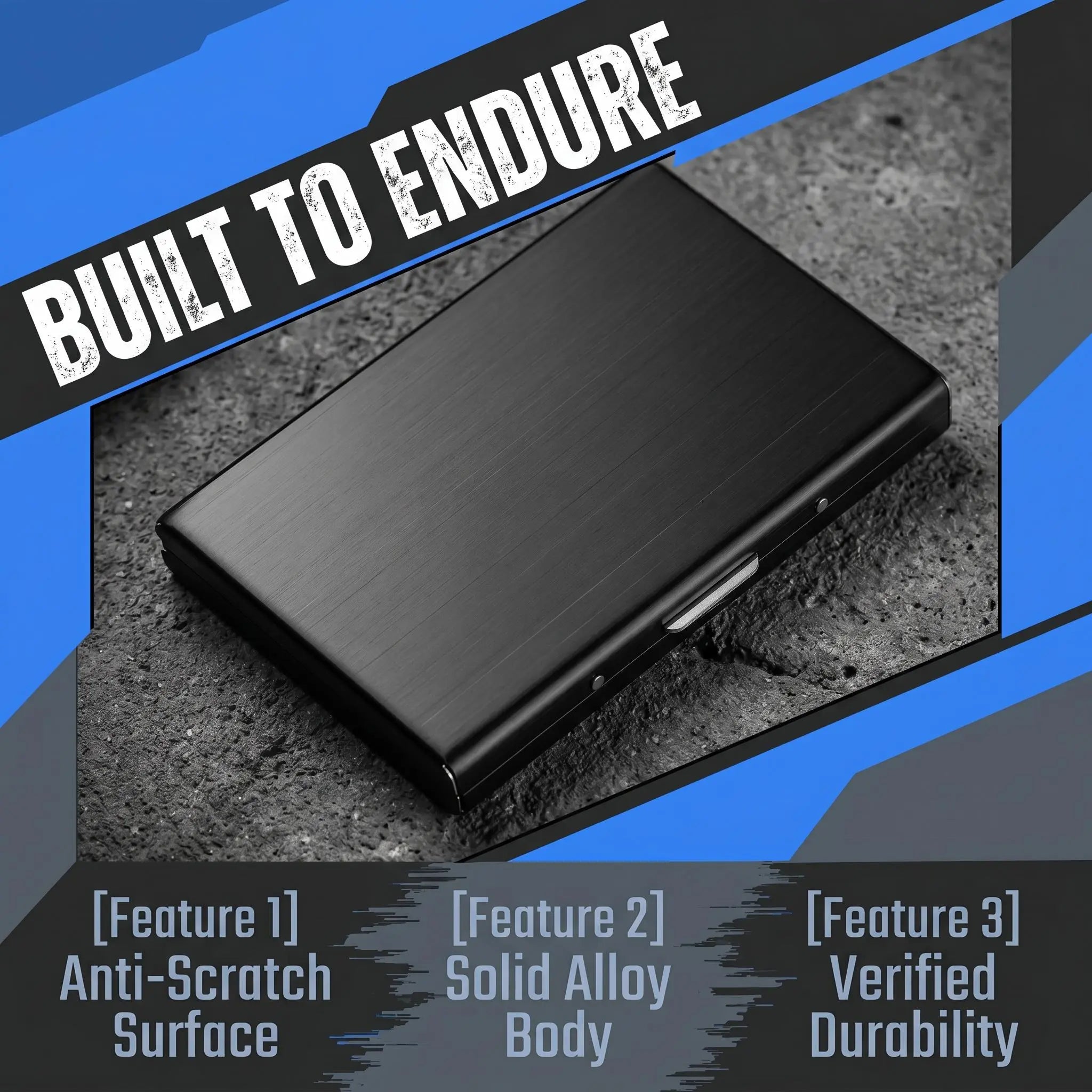 Men's Minimalist RFID Blocking Metal Card Holder Wallet💳 - image 10