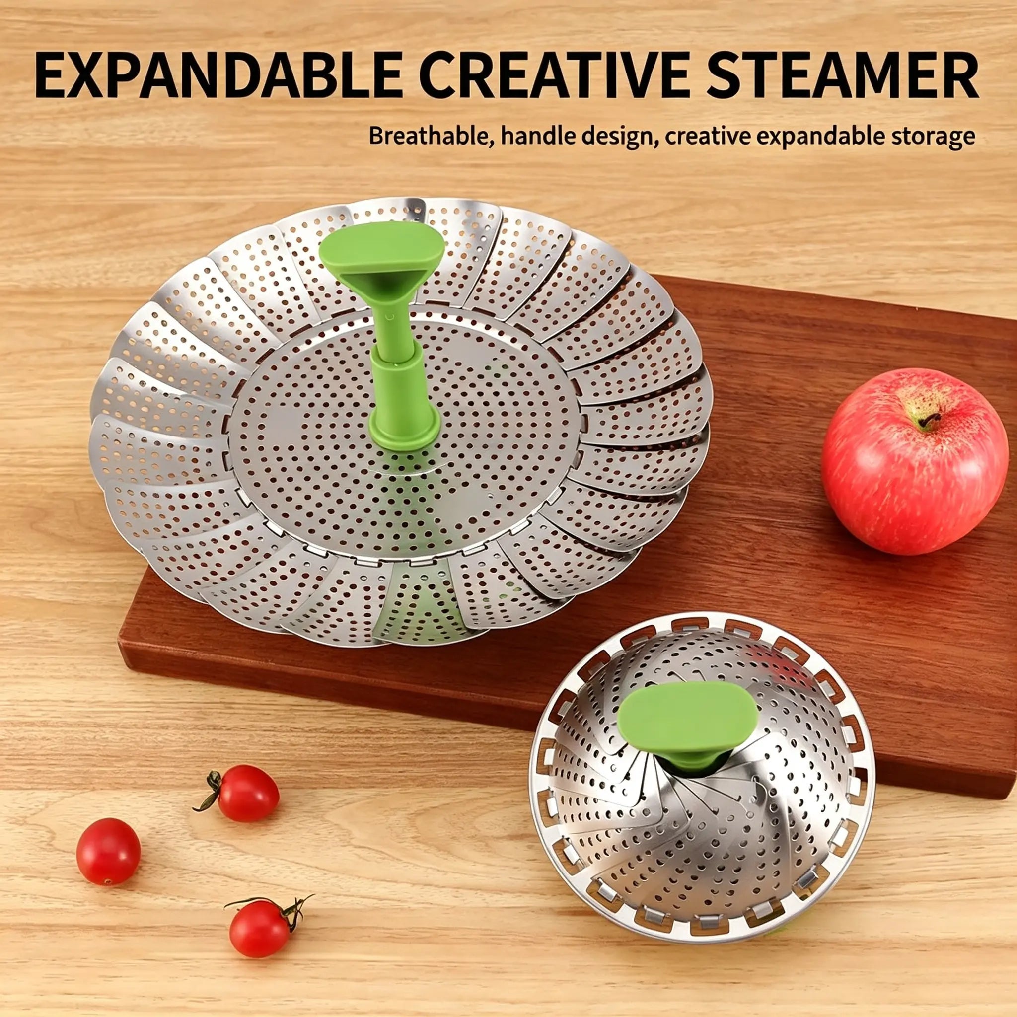 Vegetable Steamer Basket for Cooking Food, Stainless Steel Veggie Steam Basket for Pot 🥦 - image 1