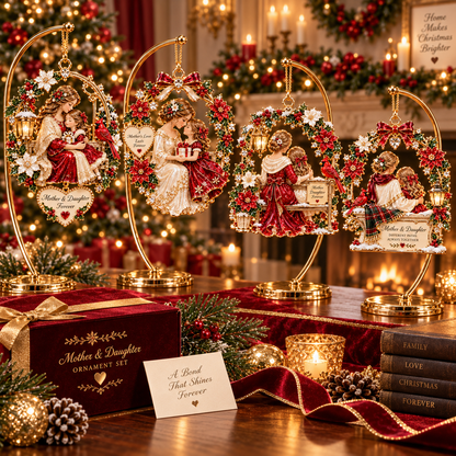 Mother & Daughter Christmas Ornament  –  Heartwarming Holiday Keepsake, Meaningful Christmas Gift for Mom & Daughter