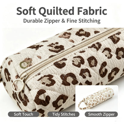 Quilted Multi‑Purpose Storage Bag, Portable Zipper Cosmetic Makeup Pouch with Handle 🧳 - image 4
