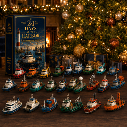 24 Days at the Harbor – 24 Unique Working Vessels 24-Day Countdown Calendar