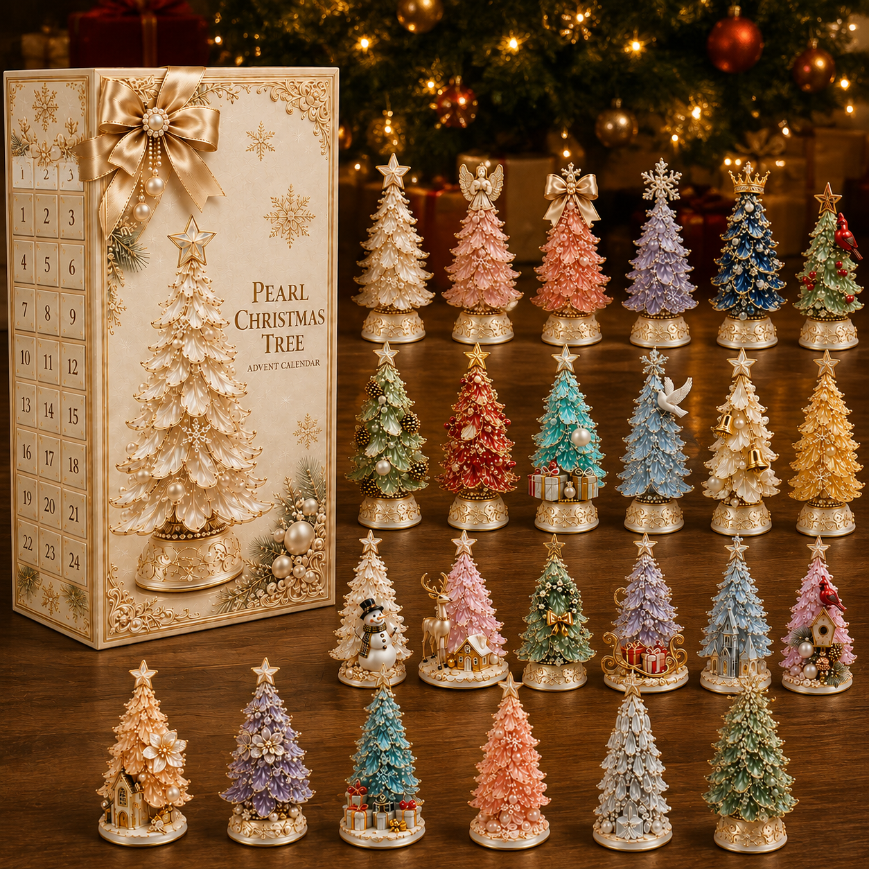 🔥Last 50 pcs✨⏰Last day 50% off🔥✨24-Day Advent Calendar -  Luxurious Pearl Christmas Tree