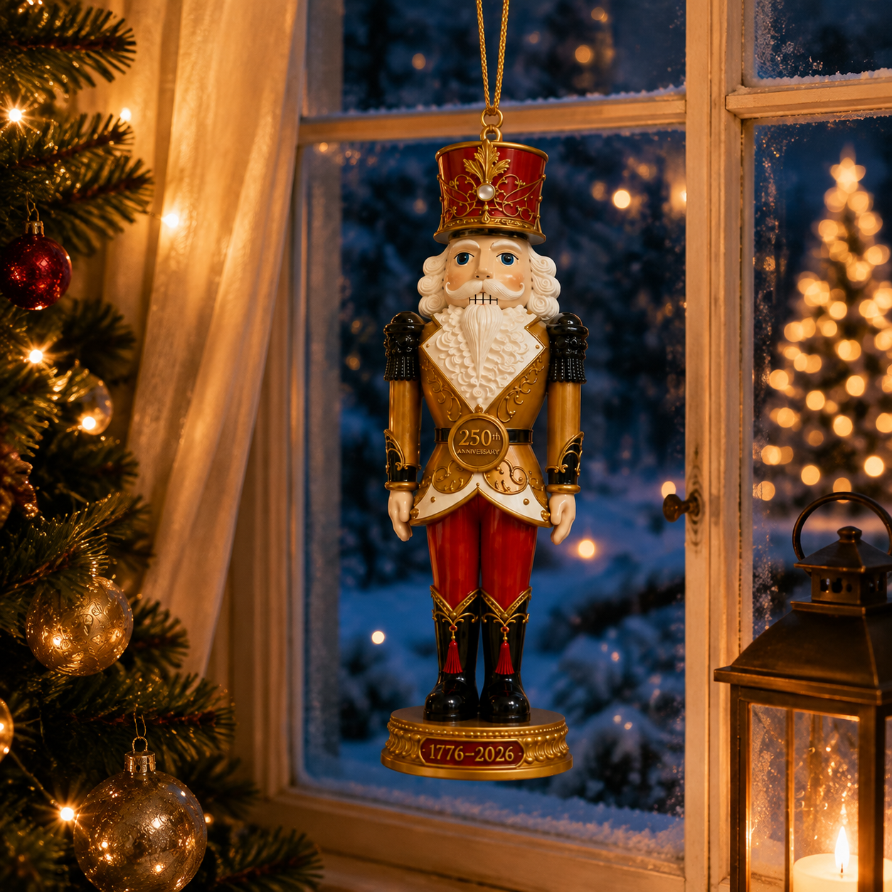 🔥Last 30 pcs✨⏰ Limited anniversary edition✨2026 America 250th Anniversary Heritage Gold Nutcracker Ornament