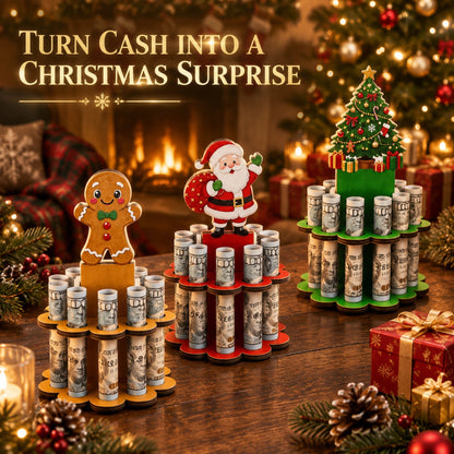 Christmas Tabletop Wooden Money Holder 🎁 - image 1