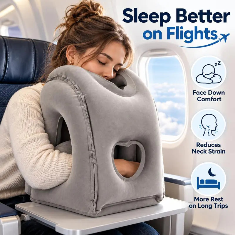 Inflatable Travel Pillow for Airplanes ✈️