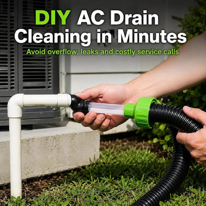 Universal AC Drain Line Cleaner Adapter, Wet/Dry Vacuum Attachment🪛 - image 4