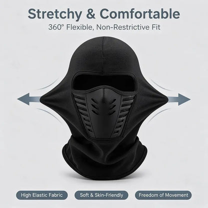 Unisex Fleece Full Face Balaclava Ski Mask - Windproof, Anti-Haze, Soft Sports & Outdoor Hat 🧣