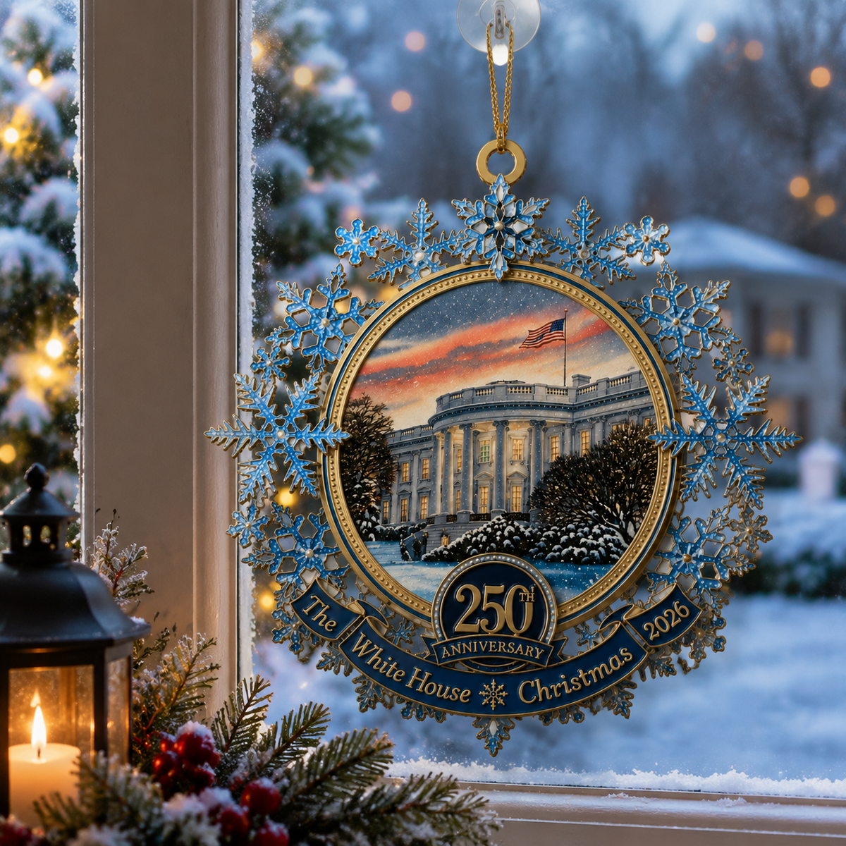 White House 250th Anniversary Christmas Commemorative Ornament – Limited Edition