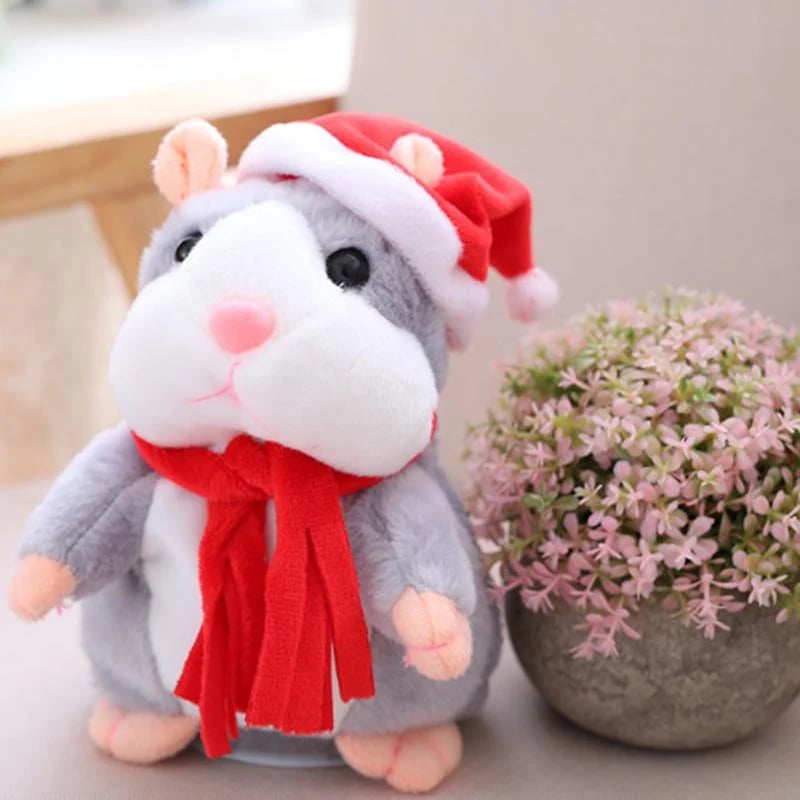 🐹 Talking Hamster Plush – repeats whatever you say, auto head-shaking, hilarious fun for kids & adults 🎁