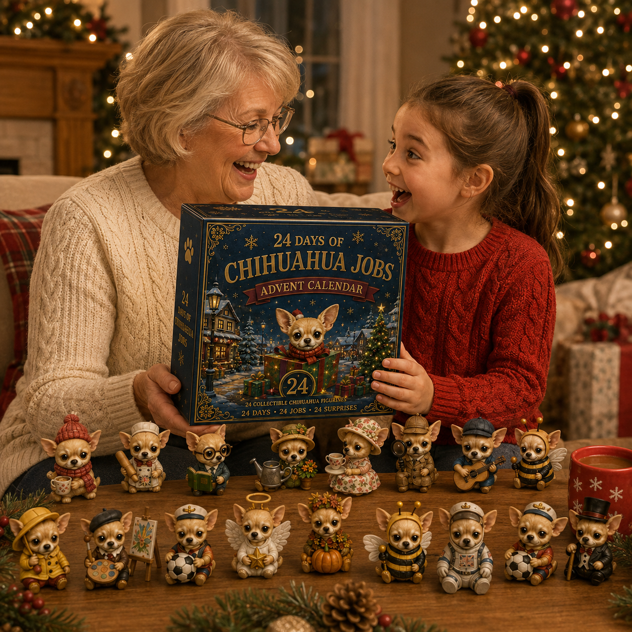 Chihuahua Jobs Advent Calendar 2026 – 24 Days of Unique Chihuahua Miniature Collectibles,