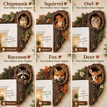 🎅 2026 Christmas Gift 50% Off--⏰LAST DAY 50% OFF 🐿️ 3D Chipmunk Tree Hollow Door Topper | Woodland Animal Doorway Decor For Cozy Nature Homes - image 9