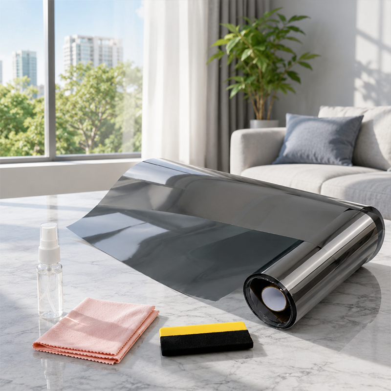 Static Cling Window Privacy Film UV Blocking Mirror Tint - image 13