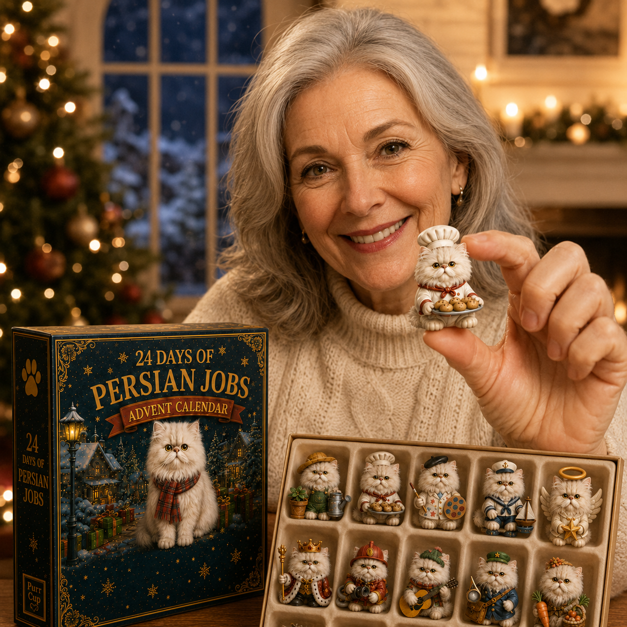 24 Days of Persian Jobs – 24 Unique Collectible Cat Figurines
