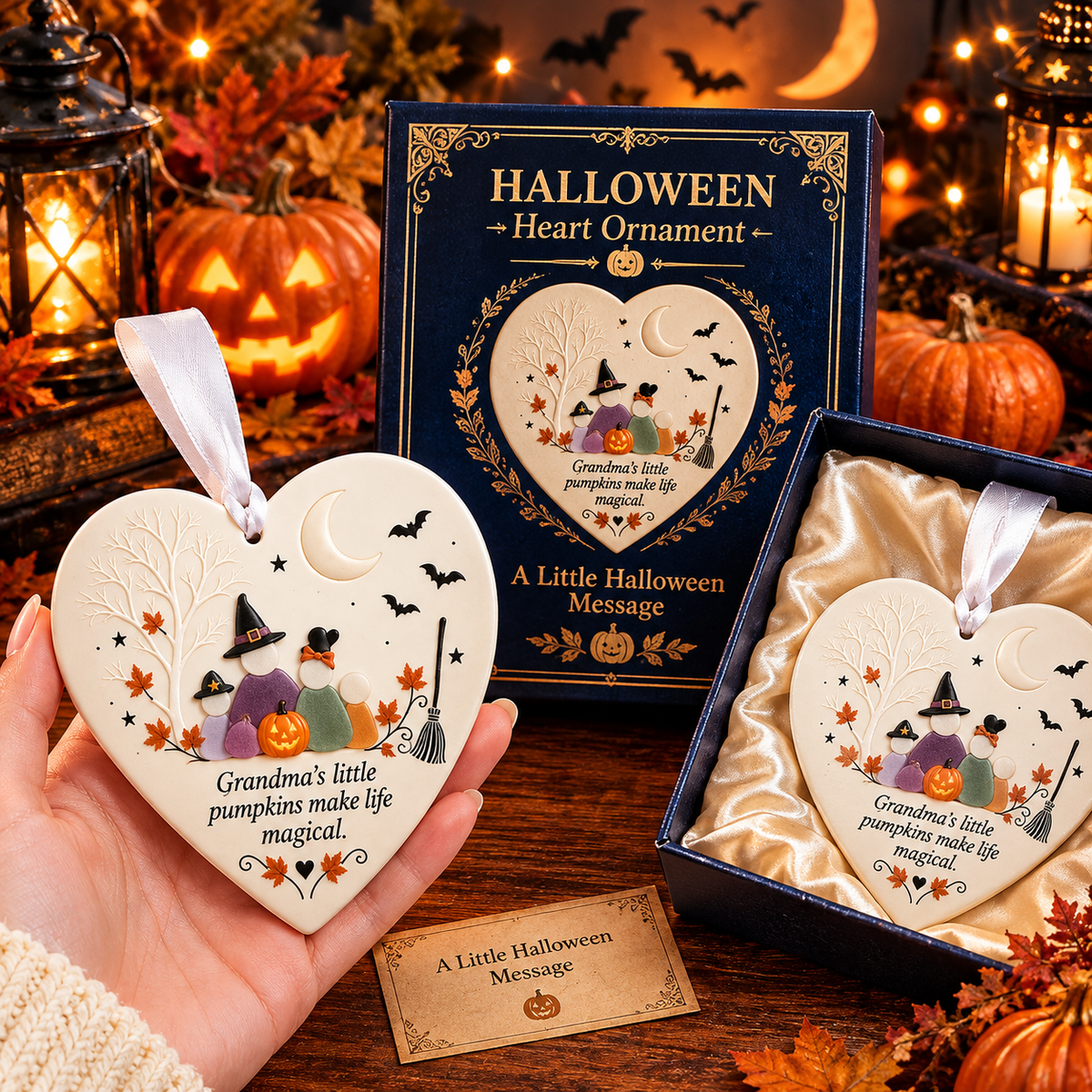 🎃❤  Fall Family Connection Heart Ornaments — A Little Keepsake for the Ones You Love Most,Without box