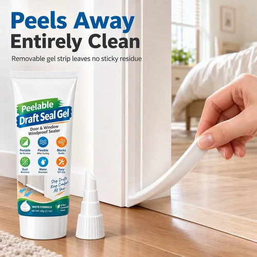 🚪50% OFF NOW! Peelable Door Window Gap Sealant Gel – Removable Windproof Draft Stopper, Waterproof Dustproof Sealer for Home Gap Insulation