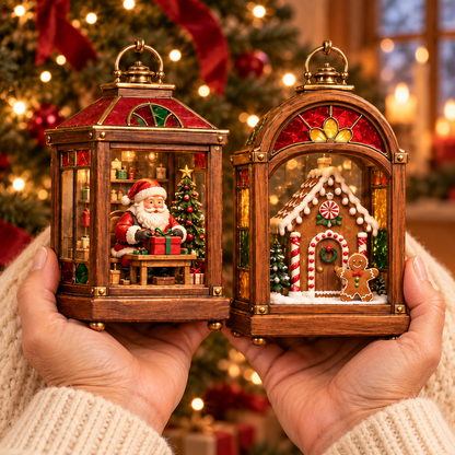 🏮 2026 Christmas Lantern Ornaments – Set of 6 Vintage Holiday Keepsakes