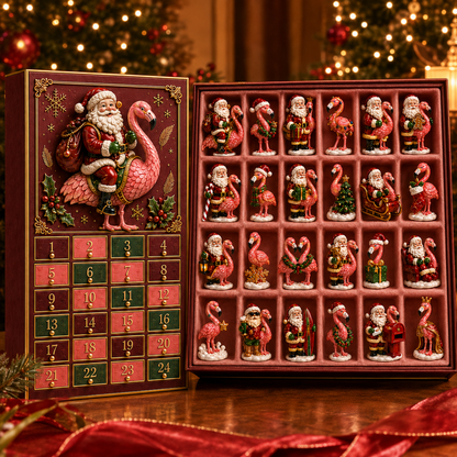 🦩2026 Santa Flamingo Christmas Advent Calendar