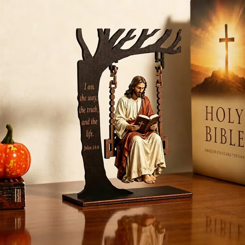 🔥✝️📚Christian Jesus Swing Ornament - image 1