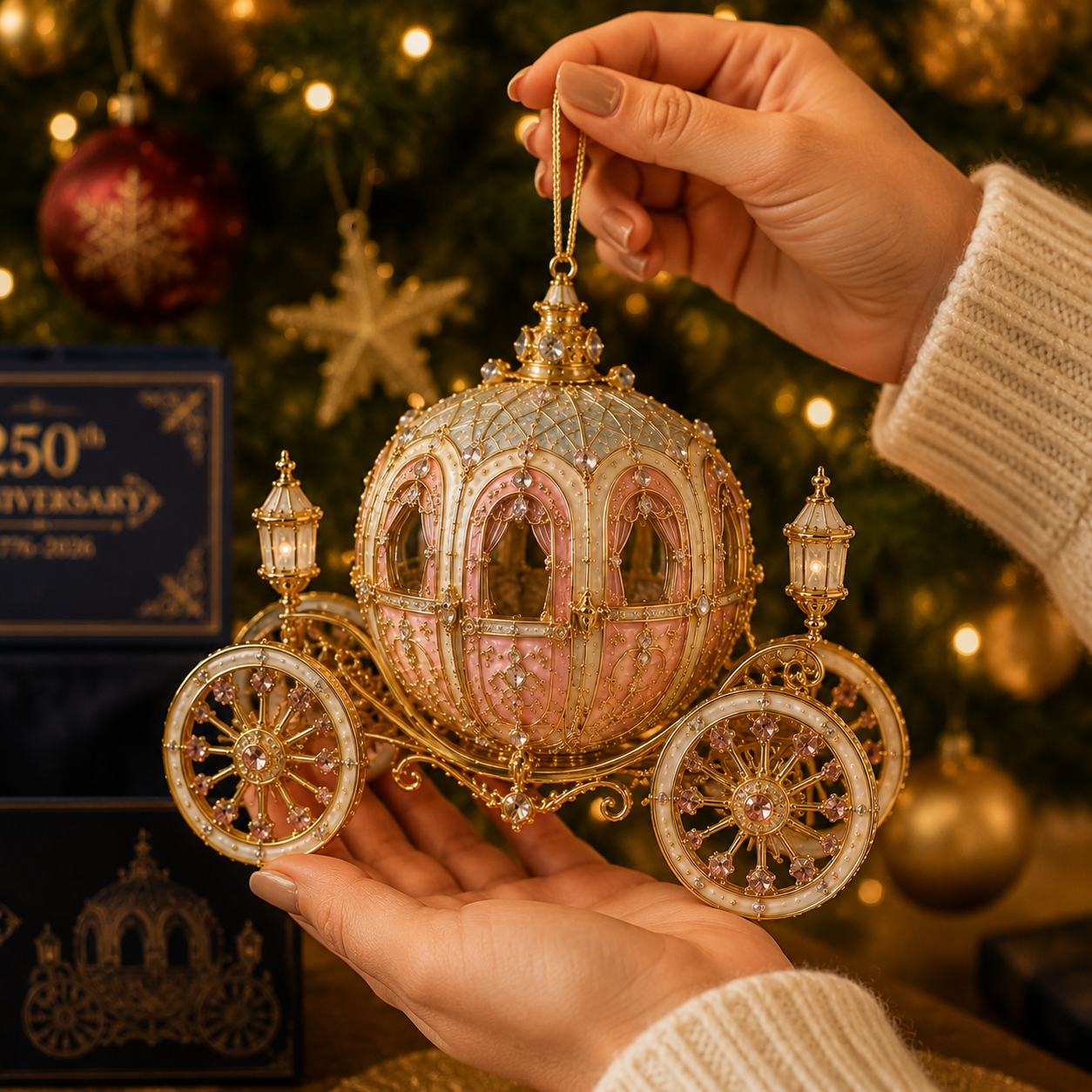 ✨Carriage-shaped Christmas tree ornament