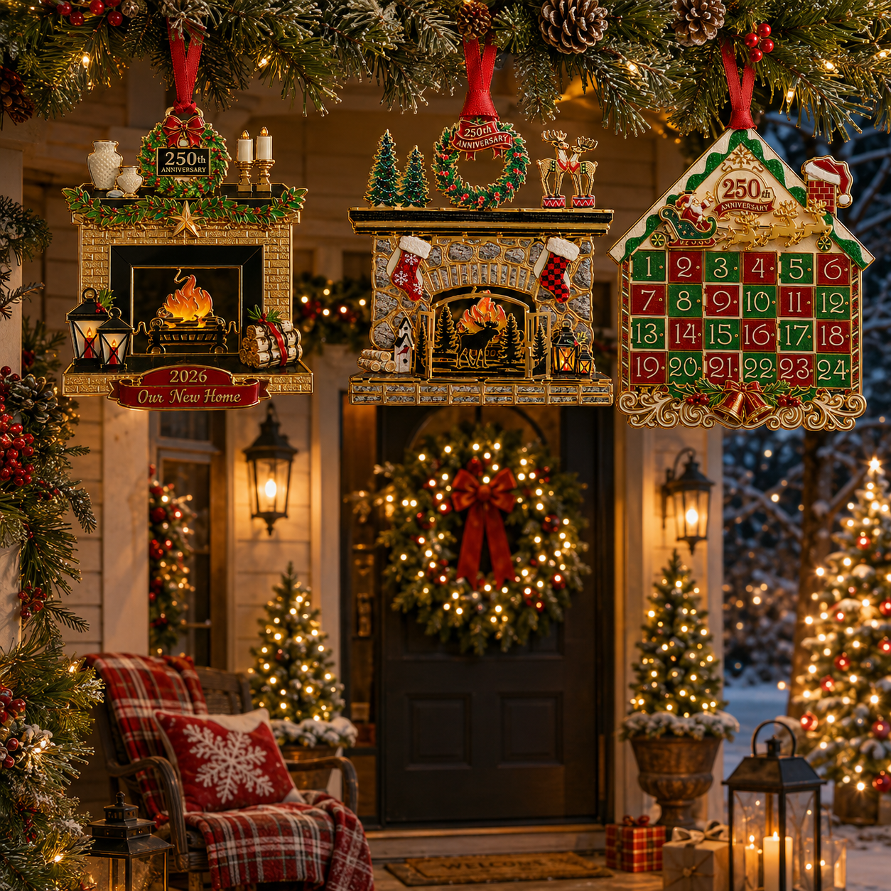 🔥Last 50pcs✨⏰ Limited anniversary edition✨Christmas fireplace decorations